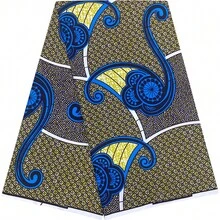 Vải Polyester in sáp Châu Phi – Vải Ankara theo mét dùng để may trang phục truyền thống, váy dự tiệc, trang phục lễ hội, chần bông & thủ công - Nhiều màu - Xem 1