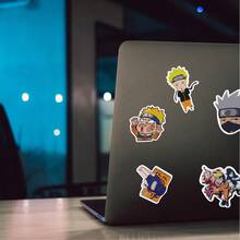 TOEI ANIMATION 50 Stücke offiziell lizenzierte Naruto Aufkleber für Dekoration, Sasuke Sakura Geschenk für Geburtstag, DIY Aufkleber Cartoon, hochwertig, wasserfest, UV- und kratzfest, Dekorationsaufkleber für Laptop, Flasche, Skateboard, Valentinstag Geschenk für Familie, Freunde, Freund