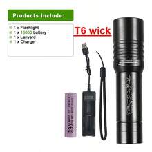 600.000 LM amphibische LED Tauchlampe, Unterwasser Tauchlampe mit IPX8 Wasserdichtigkeit, professionelle Hochleistungs-Tauchlampe, 18650 wiederaufladbare Batterie, 12 Stunden Laufzeit, 800 m Tauchtief, geeignet für Angeln, Strandsuche und Unterwasseroperationen