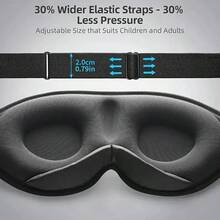 2pcs Super Comfortable 3D Contoured Sleep Mask - 99% Blackout Zero Pressure Design, Breathable Soft Adjustable, Suitable For Adult Men & Women Travel Nap Yoga Sleep, Great Gift - Pink - View 7