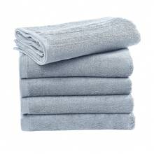 Ebro Bath Towel (Placid Blue) - Coffee Brown - View 1
