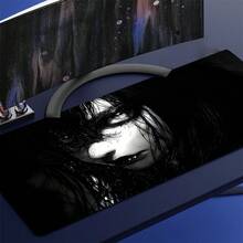 1 件动漫女孩游戏鼠标垫适用于桌面，黑色鼠标垫 XL 酷炫鼠标垫动漫，加长大鼠标垫延长大号简约背景鼠标垫 - 黑色 - 查看 10