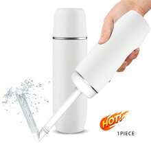 精美便携式旅行冲洗器 - 方便携带的个人冲洗瓶，容量400毫升，便捷防漏设计，方便个人卫生清洁，男女皆宜，是送给女性的最佳圣诞礼物（粉色、蓝色、白色、紫色）。浴室用品，浴室工具。 - 彩色 - 查看 2