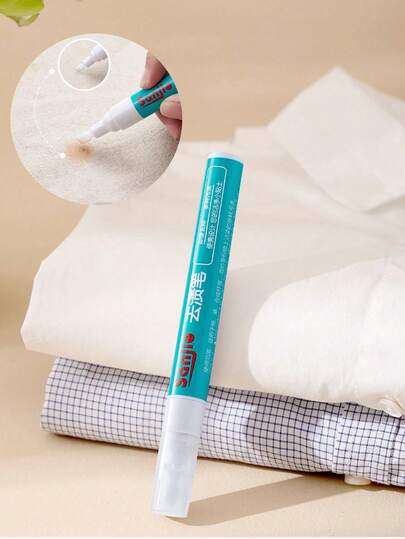 1/2/3pcs 5ml Magic Stain Remover Pen, Portable No-Wash Oil/Wine Stain Eraser Pen, Suitable For Cleaning Small Stains On T-Shirts And Fabrics, Quick Stain Removal Without Washing (Random 2 Styles)