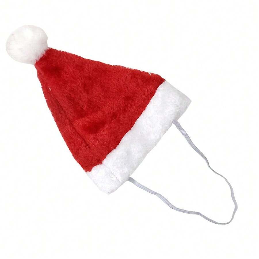 Pet Christmas Hat Dog Cat Mini Headdress - Red Pet Hat - View 1