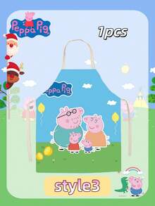 1 pieza Delantal de dibujos animados de Peppa Pig, el mejor regalo festivo para buenos amigos, decoración del ambiente de la fiesta, decoración de fiesta perfecta, decoración del hogar, decoración de la habitación perfecta, regalo de Navidad, Día de San Valentín, regalo ideal para amigos adecuado para celebraciones de cumpleaños, recuerdos de mujer, estética linda, Día de San Valentín, regalos, decoraciones, decoración del hogar, regalos de San Valentín