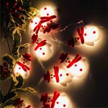 1 Set LED Christmas Snowman Lights, Battery Powered, Christmas Decorations, Christmas Tree Decor, Nursery Night Light, Holiday Decorative Lights, For Halloween/Christmas Decoration, Home Decor Christmas Decoration XMAS Decor Christmas Tree Gift Decor Thanksgiving Wedding Home Decor Home Decor Fall Decor Autumn Decor Birthday Decorations For Gifts Party Supplies Indoor Outdoor Garden Holiday Festival Decor Halloween Decor Wall Decor Halloween Ornaments