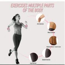 1 Pair Wrist And Ankle Weights Set,1 Lb (450g) Silicone Waterproof Adjustable Strength Exercise Fitness Equipment Wearable Wrist Ankle Weight Bracelet Leg Wrist Weight Weight Fitness Massage Strap,Set Of 2 Silicone Weighted Bracelets For Running, Fitness, Yoga, Swimming - Durable, Waterproof, Comfortable - Black And Pink Adjustable Wrist And Ankle Exercise Weights