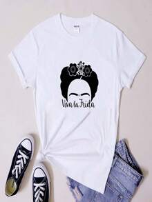 2025 Champion Tank Davis All Match American Fashion Brand Printed Men's And Women's Loose Summer Loose Short Sleeve T Shirt - 白色 - 查看 1