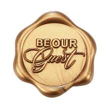 10/30/50/100 Pcs Be Our Guest Wax Seal Stickers, Envelope Seals, Self Adhesive Antique Gold For Wedding Invitations, Party, Christmas, Gift Wrapping - Antique Gold Be Our Guest - View 6