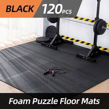 DDCAQIOUA 20/40pcs alfombrillas de espuma EVA de alta densidad (gris negro) con tableros de espuma empalmables: suelo antideslizantes, alfombra duraderas y cómodas, ideales para pisos de gimnasios, cintas de correr, tatamis, salas de pesas, colchonetas de protección para pisos, pisos de piscinas removibles y Pilates: ¡pisos de gimnasio multiusos para mayor agarre! - Multicolor - Ver 15