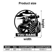 1件客製化金屬車庫標牌，個性化工具設計，可印製姓名 - 客製化工具房標牌、客製化卡車標牌、客製化越野車標牌、客製化挖掘機操作員標牌、客製化農用拖拉機標牌 - 適合爸爸和爺爺的車庫裝飾，理想的父親節禮物、聖誕禮物 - 彩色 - 查看 59