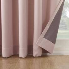 Barrow Energy Efficient Grommet Curtain Panel, Blush Pink, 54x 95 - Colorete rosa + 137.2An x 241.3Al cm (1 Paneles) - Ver 4