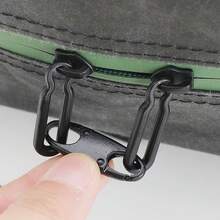 Slzhds 10 Pcs Clips de Mosquetón, Mosqueton Llavero, Mosquetón Doble, Hebilla de Cremallera de Repuesto Antirrobo,Mosquetón,S Llavero de Resorte Doble,para Viajes de Camping,Mochilas - Pago - Ver 4