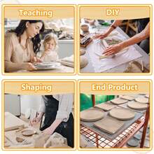 2/4/6/8/10pcs Ceramic Art Tools & Supplies - Wooden Pottery Rolling Pin, Thickness Guide, Polymer Clay Thickness Ruler, Rolling Pin And Handcraft Shaping Tools, Ceramic Sculpting Tool Set - Wooden Clay Rolling Pin, Guide Rods And Dowels For Precise Thickness Control - Multicolor - View 8