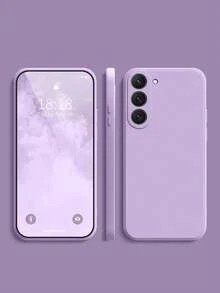 硅胶极简纯色防震手机壳，兼容三星 Galaxy S25/S25PLUS/S25 Ultra/A16/A36/A26/A56/A50/A12/A32/A52/A72/A51/A21S/A13/A14/S24/S24PLUS/S24Ultra/S20/S23/S22/A53/S20FE/S21、11/12Pro/12/12X/13Pro/14Pro/15Pro/X3pro、10/9/Note9/12c/Note11pro/Note8Pro/9C/9a 国际版，不适用于国内版 - 彩色 - 查看 3