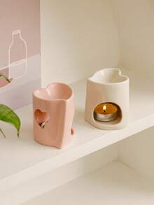 1个创意设计香薰炉，多种造型，简约风格，陶瓷工艺品，节日装饰。也可作为烛台、精油炉和茶蜡烛台使用。是节日、派对、家居、桌面、瑜伽和冥想的理想礼物。 - 彩色 - 查看 4