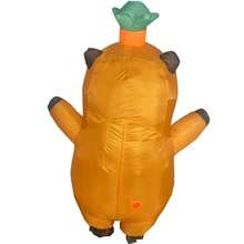 Inflatable Capybara Costume For Adults With Leaf Hat Funny Cartoon Animal Outfit For Halloween Birthday Party Cosplay Show Suit - Nhiều màu - Xem 3