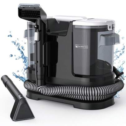 Lubluelu Aspirapolvere portatile 3 in 1 da 600 W, pulitore per tappezzeria, pulitore per tappeti, smacchiatore con potenza di aspirazione di 20 kPa e funzioni versatili per animali domestici, doppio serbatoio dell'acqua da 1,75 l, tappeti, sedili auto e divani, rimozione peli di animali domestici sui tappeti, pulitore per sedili auto, dispositivo per la pulizia di tappezzeria, dispositivo per la pulizia profonda, pulitore leggero