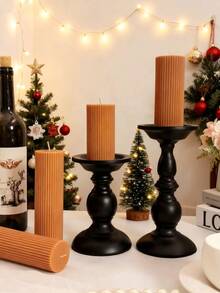 Vela aromática cilíndrica de color vino tinto, juego de velas decorativas, centro de mesa con velas, regalo para la mejor amiga, regalo para mujer, regalo de invierno, velas para decoración del hogar, vela navideña