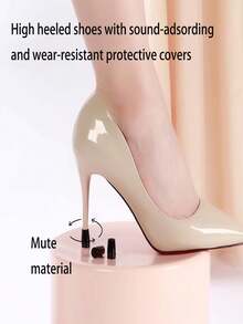 10pcs High Heel Protector Covers, Anti-Slip Noise Reduction Heel Caps