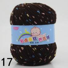 1 Roll Color Dot Knitted Ball Hand Knitted For Crocheting And Knitting Sweater Hat Scarf Milk, Diy Knitting Sweater Scarf Coat Hat, Scarf, Shawl, Coat, Or Bag Decoration, Spotted Yarn Fleck Crochet Fiber Yarn Soft Baby Yarn For Crocheting