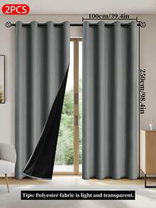 1 peça/2 peças Cortinas de Blackout com Forro Térmico e Revestimento Isolante, adequadas para sala de estar, quarto, cozinha, banheiro, decoração de casa e decoração de quarto