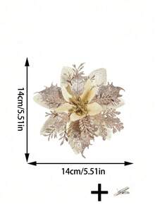 20 piezas/10 piezas/1 pieza Hojas artificiales brillantes, flores artificiales lindas para decoración del árbol de Navidad, relleno de jarrón para sala de estar y dormitorio, boda, fiesta. Decoración del hogar, relleno del escritorio de la oficina. Decoración de Halloween, suministros de Acción de Gracias Navidad, decoración del hogar, decoración de mesa, decoraciones navideñas, disfraz de Halloween, flores de Navidad artificiales brillantes, coronas de DIY, decoración del hogar, fiesta de boda, decoración de regalo de Navidad, decoraciones navideñas, decoración de fiesta festiva