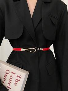 1pc Adjustable Women's Decorative Cinched Waist Stylish Versatile Dress Coat Hook Belt, Thin Summer, School Fall, Autumn, Halloween