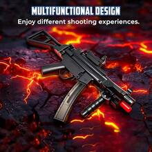 QICOOCIQ MP5K Gel Water Ball Blaster,For Outdoor Activities Game Party.2MODE:Hand Movement And Electric Full Auto - màu đen - Xem 4
