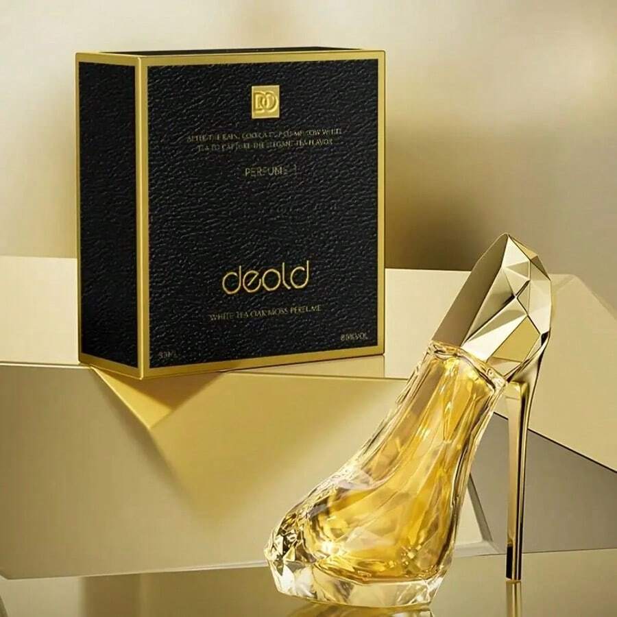 High Heel Styling Perfume Eau De Parfum Spray Rose Jamine Natural Fragrance Parfum Lasting And Charming Personal Perfume For Women And Girls 1.01oz Valentine'S Day Gift - Màu vàng - Xem 1