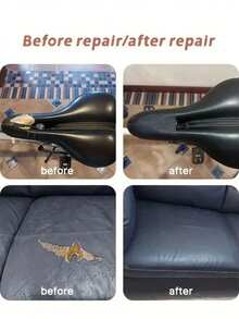 Self Adhesive Leather Repair Patch Tape Large Leather Patches For Furniture, Couch, Car Seats, Office Chair, Bags, Vinyl And Boat Seat Repair, 24 Colors - Multicolor - View 6