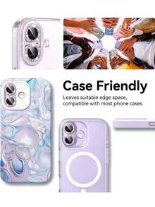 3 Confezioni di Protezioni per Fotocamera in Vetro Temperato per iPhone 17/17 Pro Max/17 Pro/17 Air/16/15/14/13/12/11, Protezione per Fotocamera Glitterata - Custodia Protettiva Individuale Scintillante e Carina in Metallo per Donne, Vetro Temperato Resistente ai Graffi 9H con Bordi in Alluminio, Lavanda