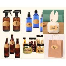 2" X 3" Labels For Jars,Canning Labels For Mason Jars, Blank Stickers To Write On,Kraft Sticky Label Sticker For Bottles, Christmas Presents Gift Tag Name Sticker - 藝術 - 查看 7