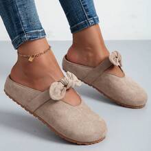 Women's Light Luxury Lazy Style Fashion Casual Half Slippers - Khaki - View 5