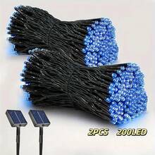 1 包/2 包太阳能 LED 圣诞灯，超亮 LED 串仙女灯户外 LED 树灯，具有 8 种照明模式，适用于独立日圣诞节婚礼派对花园庭院装饰 - 燈串 - 查看 13