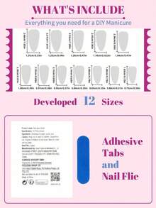 24pcs Long Pointed French Manicure Nail Stickers, Red French Tip Design With 3D Bow, Red 3D Line Art, Elegant Glossy, Full Coverage, Suitable For Women And Girls Fake Nails - Màu xanh lam - Xem 5