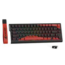 ATTACK SHARK X68PRO HE Rapid Trigger Magnetic Keyboard, Tri-Mode RGB, 8KHz Polling Rate, Adjustable Actuation, Magnetic Switches Wireless Gaming Keyboard With Coiled Cable For PC, Christmas Gift, Xmas Edition, Year-End - Black Red/ Black/ White/ Moon Night - Multicolor - View 16