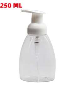 1 pieza Botella con bomba espumosa para el cabello, para solución de peinado permanente - Dispensador de presión lateral conveniente, envase de plástico recargable para tratamientos de salón, botella de espuma para permanente en frío, diseño ergonómico de la botella | Mecanismo de bomba duradero | Solución de cuidado del cabello sin fragancia, artículos esenciales para el cuidado del cabello