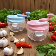 1 pezzo Tritatutto manuale e spremi aglio, con impugnatura ergonomica - Utensile da cucina in plastica resistente - Per aglio, verdure, frutta, carne, formaggio - Base spessa, design facile da pulire - Funzionamento manuale, senza elettricità - Adatto per tritare, macinare, schiacciare - Dimensioni compatte, ideale per piccole cucine - Ottimo per uso domestico e commerciale - Facile da pulire - Perfetto per spargere, schiacciare e schiacciare, piastra schiacciaaglio, spremi aglio in acciaio inossidabile