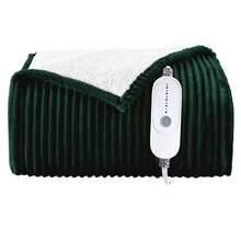 Heated Blanket Electric Soft Flannel Sherpa Heater 5 Heat Settings And 10 Hours Auto Shut-Off Heating Blanket Over-Heat Protection Machine Washable