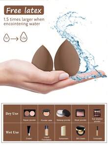 50-5pcs Makeup Sponge Set, Makeup Sponge, Wholesale Professional Makeup Sponge, Stocking Up, Super Soft Concealer Sponge, Facial Makeup Tools, Suitable For Foundation, Loose Powder, Toner - Multicolor - View 5