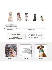 USB充电式发光狗项圈，双色LED狗项圈，可调节尺寸LED猫项圈，安全警示