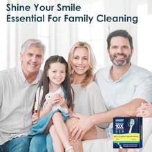 Cabezales de cepillo de repuesto compatibles con el cepillo de dientes eléctrico Sonicare con sistema de clic, cerdas medianas/suaves para una eliminación óptima de la placa, paquete de 6 unidades - Paquete de 6 blancos - Ver 7