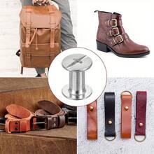 20pcs Round Flat Chicago Rivet Set, M5x4/6/8/10/12/14mm, 304 Stainless Steel, Suitable For Leather, Buttons, Earrings, Leather Rivets, Chicago Screws, DIY Clothing, Shoes, Belts, Bags - Silver - View 4