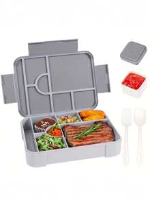 Cutie Bento de mare valoare, sigilată cu 1 compartiment, cutie de prânz portabilă pentru microunde, cutie simplă pentru fructe în culoare solidă, esențială pentru copii, studenți, lucrători la birou, reutilizabilă pentru picnic în camping în aer liber