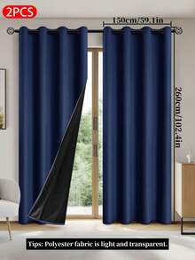 1 Stück/2 Stücke Blackout Vorhänge mit isolierter Beschichtung, ideal für Wohnzimmer, Schlafzimmer, Küche, Badezimmer, Wohnkultur, Raumdekoration
