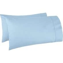 400 Thread Count Cotton Pillow Case King Smoke Blue Set Of 2 101.6 L X 50.8 W Cms