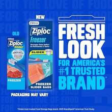 Slider Quart Freezer Disposable Food Storage Bags, 34 Count(34 unidades (paquete de 4)) - Tipo 1 - Ver 3
