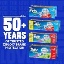 Slider Quart Freezer Disposable Food Storage Bags, 34 Count(34 unidades (paquete de 4)) - Tipo 1 - Ver 9